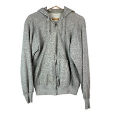 Vintage 70s Blank Gray Track Tennis Full Zip Jacket Large Chest 43"