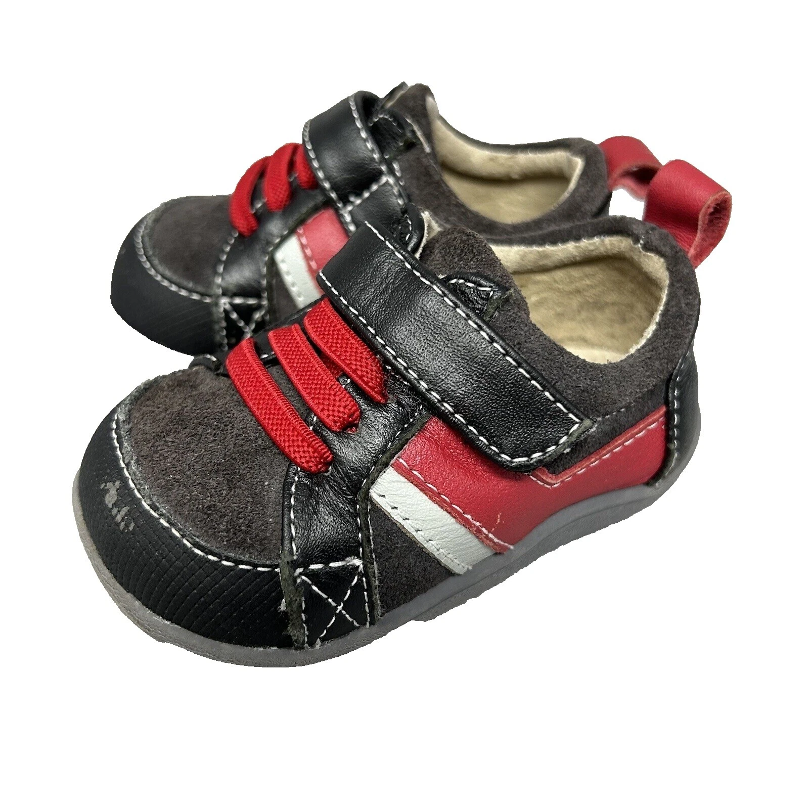 Parte superior de cuero zapatos de bebé See Kai Run Multicolor