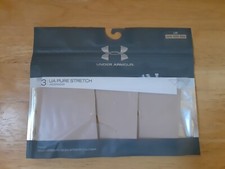 Under Armour Woman's 3 Pair Pure Stretch Thongs Size L  NEW WITH TAGS