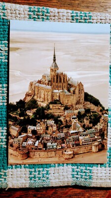 VINTAGE POST CARD LE MONT SAINT MICHEL NORMANDY REGION OF FRANCE