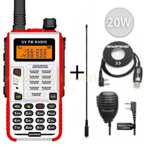 1 SET BAOFENG X5 PLUS DUAL BAND U/VHF WALKIE TALKIE LONG RANGE TWO WAY HAM RADIO - Afbeelding 26 van 29