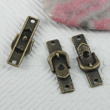 14pcs 24 8.7mm antiqued bronze color belt buckle design connector EF0622