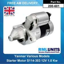 Motorino avviamento per Yanmar Marine 3GM30 3GM30-F 1984- S114-303A 128170-77010