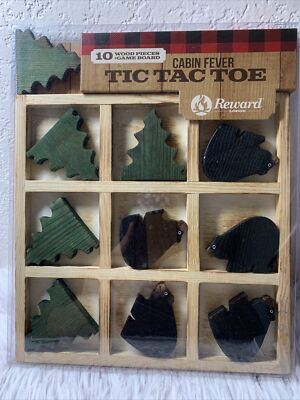 10 Pieces wooden Board  Family game cabin fever tic tac toe Reward lodge