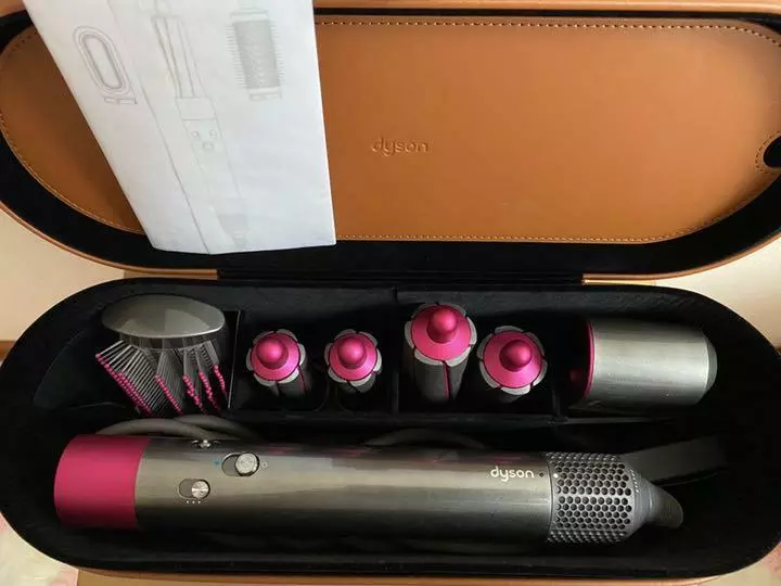 Dyson Hair Curling Blo Dryer Airwrap Styler Volume+Shape HS01VNSFN pink 100V JP