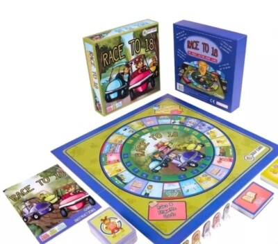 Golf Brettspiel Race To 18 Familienspaß Kinder BRANDNEU 