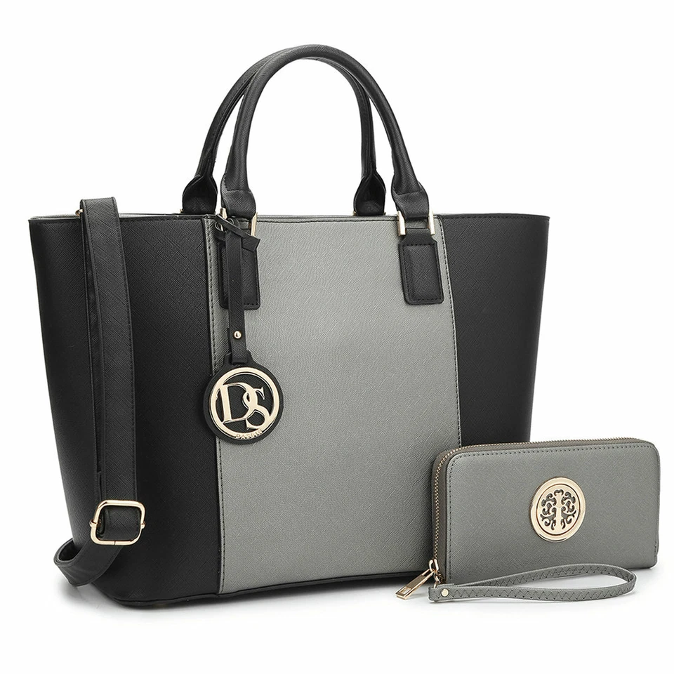 Dasein Mujer Clásico Bolso de Mano Bolso de Hombro Asa Superior Cartera Cartera de Viaje Foto 2 de 4