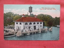 White Star Line Landing, Algonac, St. Clair River, Mich.         A 2