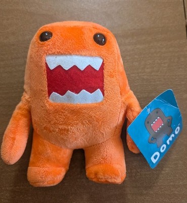 7'' Kellytoy Domo-Kun Monster Standing Orange Stuffed Plush Doll Toy TAG 2014