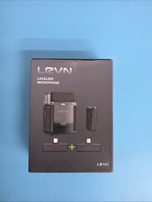 LEVN Wireless Lavalier 2 Microphones iPhone/Android/PC, Charge Case Noise Cancel
