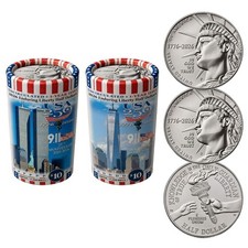2026 P&D Enduring Liberty Half Dollar Rolls &bull; WORLD TRADE CENTER 9/11 &bull; USA250
