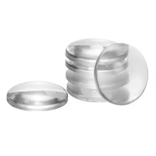 6pcs Door Stoppers Quiet Wall Protectors 1.6" Self Adhesive Clear Round Smooth