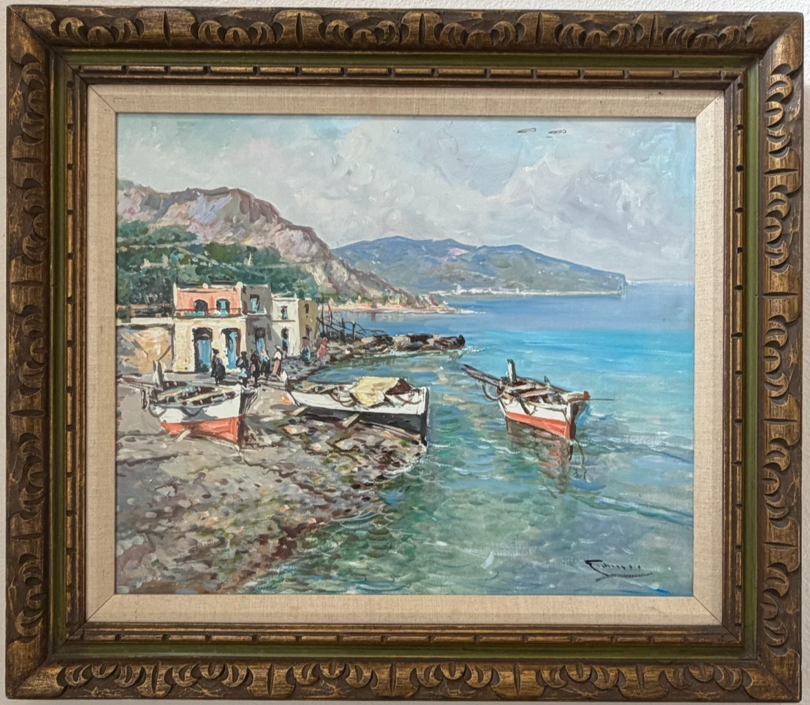 Italian Seascape Painting for sale | eBay
