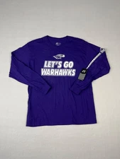 University Of Wisconsin Whitewater Men L Purple UWW Warhawks Russell Long Sleeve