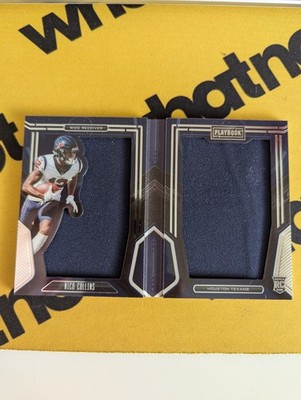 2021 Panini Playbook Football Nico Collins Big Patch Booklet /99