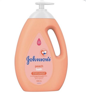 Johnson & Johnson's Peach Bath 1000 ml Familiengröße