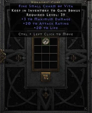 Small Charm 3 20 20 Max Ar Life 32020 Diablo 2 Resurrected D2r Non Ladder SC PC