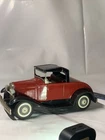 Vintage tin plastic coupe made in Japan 60s 70s Bandai car red n black
