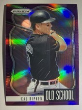 2021 Panini Prizm - Old School Cal Ripken #OS-9 Purple Prizm Orioles HOF - READ