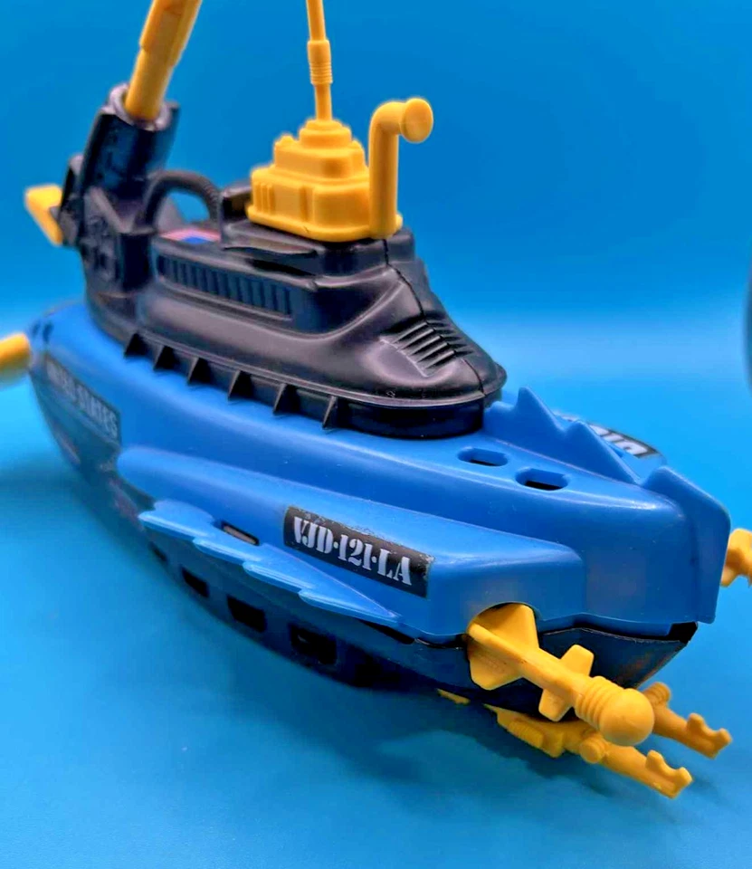 Vehículo submarino GI Joe Barracuda 1992 de colección 100 % completo ARAH Hasbro Foto 3 de 4