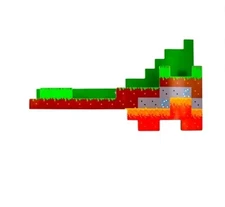 Minecraft Overworld Wall Shelf 2' New In Box