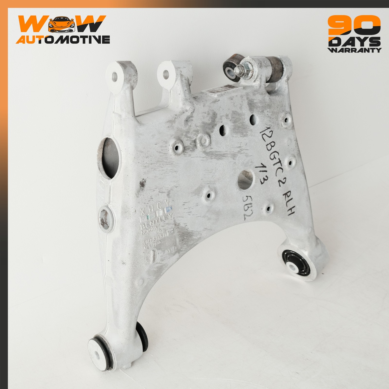 12-17 BENTLEY CONTINENTAL GTC GT REAR LEFT SUSPENSION CONTROL ARM SET OEM