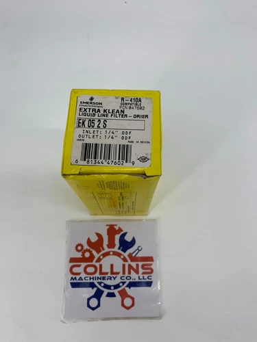 Emerson EK052S 1/4" Sweat ODF Liquid Line Filter Drier 5 CU IN