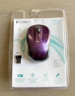 Logitech M325 Precision Wireless Mouse Purple New In Package
