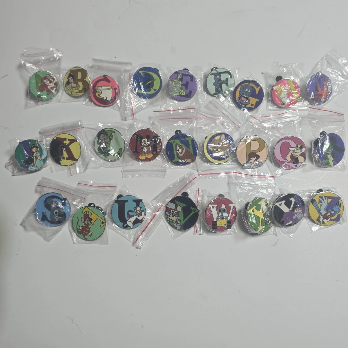 disney alphabet pin set products for sale | eBay