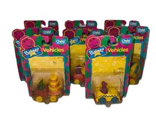 New Vintage 1993 Child Barney Vehicles Die Cast Baby Bop Lot Of 8