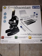 Smithsonian Microscope Kit STEM 150x/450x/900x w/ Light  Accessories
