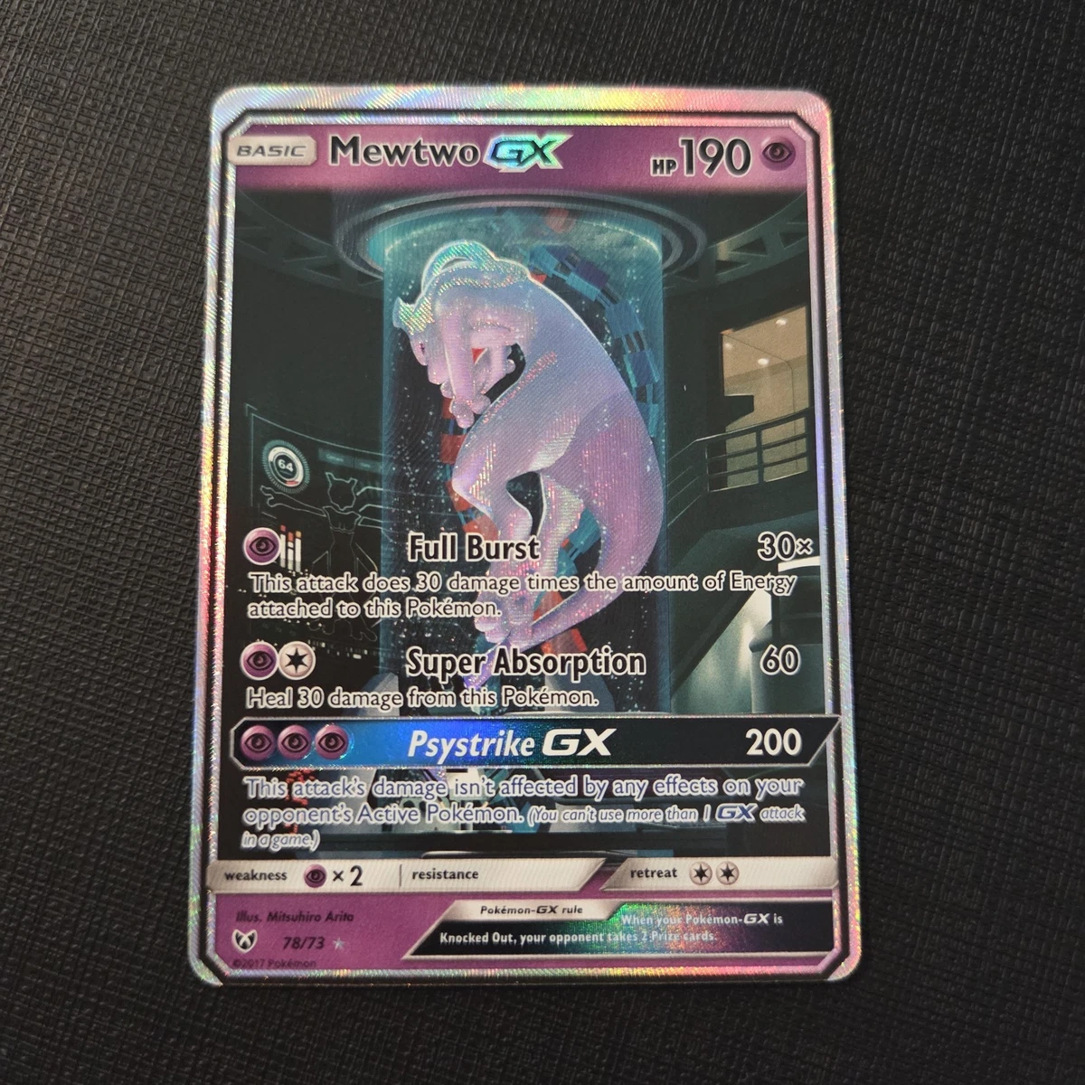 Mewtwo Pokémon TCG Shining Legends Secret Rare Individual