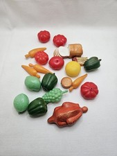 Vtg Lot Of Plastic Play Food Toys.