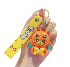 Cross-dressing Pikachu Fashion Pokemon Blastoise Or Charzaird Keychain Random