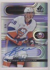 2022-23 Upper Deck SP Game Used Purple 2/5 Anthony Beauvillier #49 Auto 6ri