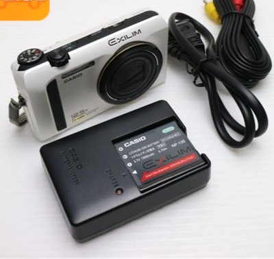 CASIO EXILIM EX-ZR100 White Compact Digital Camera High Speed