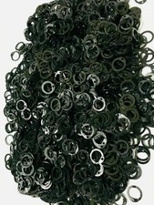 Chainmail Loose Rings 9 mm Flat Ring With Rivet  Washer Self Repair Black
