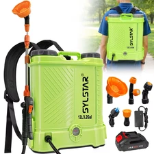 3.2 Gallon Backpack Battery Powered Sprayer,80 PSI Electric Graden Sprayer Works