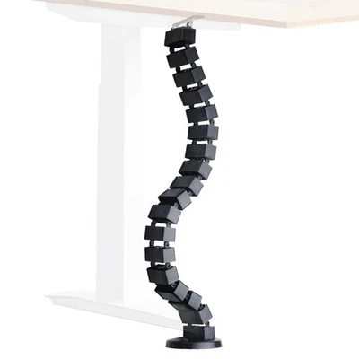 130cm Cable Spine Slinky Tidy Kit for Height Adjustable Standing Desks Organiser