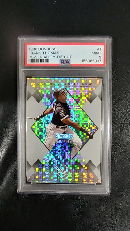 1996 Donruss Power Alley /5000 #1 Frank Thomas PSA 9 **NOT DIE-CUT**