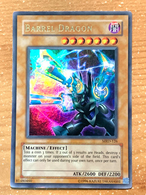 yugioh Barrel Dragon MRD-126 Unlimited Edition Ultra Rare Lightly