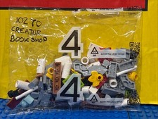 1 Poly Bag LEGO Modular Buildings - Bookshop 10270 Sealed Poly Bag FOUR ONLY