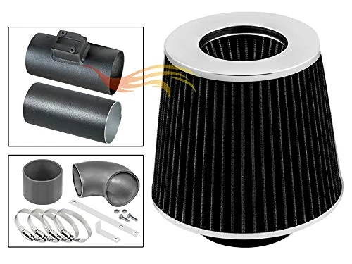 BCP RW GREY For 2007-2011 Acura RDX 2.3L DOHC Turbo Ram Air Intake Kit + Filter - Image 3 of 3