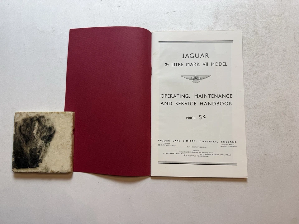 Jaguar Mark VII 1951-1957 OEM Manual del propietario Manual de servicio Guía de reparación Hágalo usted mismo Foto 3 de 4