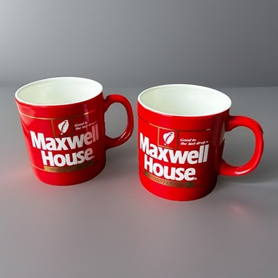 Maxwell House Set Of 2 Vintage Mugs