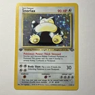 Pokémon Snorlax Jungle 1st Edition Holo Rare Card 11/64 1999 Wizards