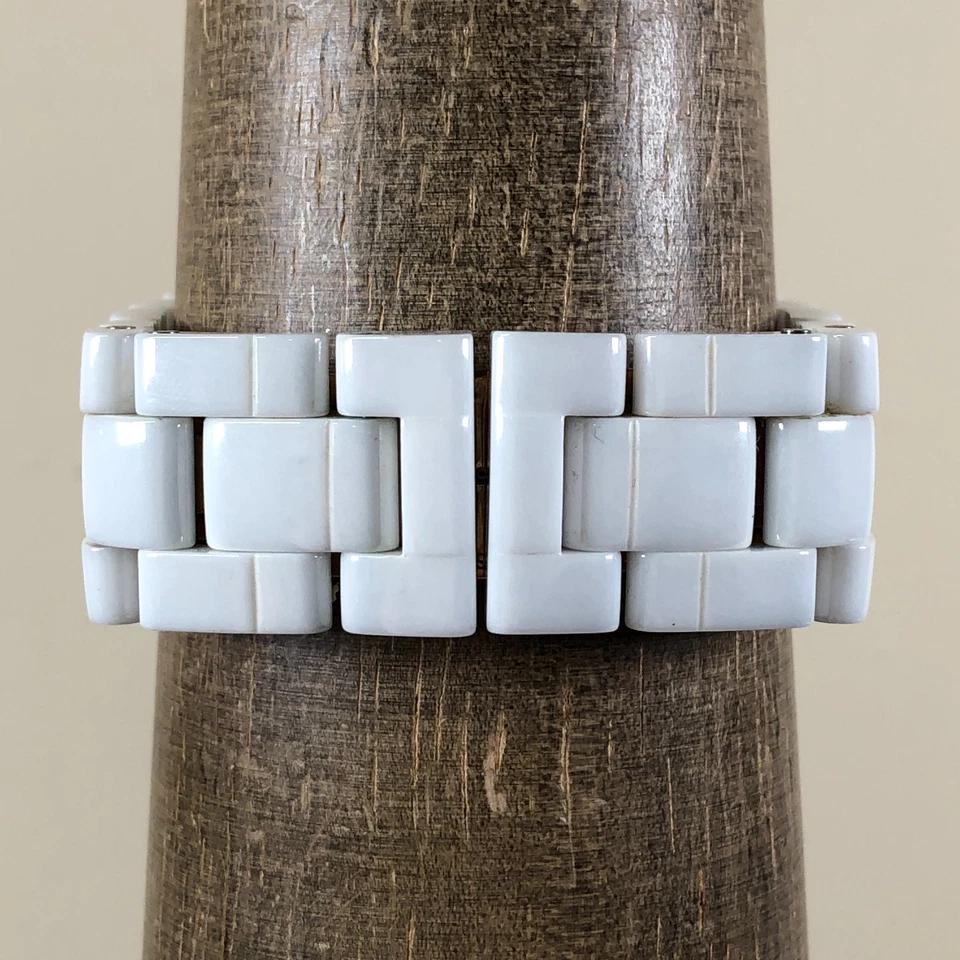 Swiss Legend Karamica女士计时码表白色陶瓷石英表45毫米手表7 1/4 — 第 4/4 张图片