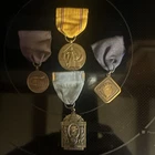 WW2 US Military Medals and Ribbons Lot, E. Radka Engraved, Original