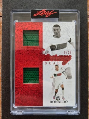 Cristiano Ronaldo 2023 Leaf Aristocracy Dual Patch - Match Game Worn Jersey /25