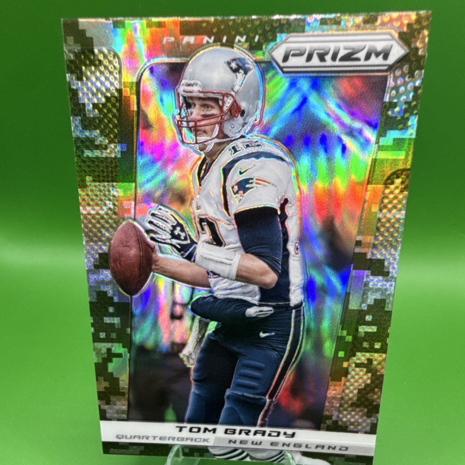 2013 Panini Prizm Tom Brady Camo Prizm #64 New England Patriots NFL